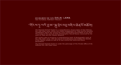 Desktop Screenshot of dalailama-archives.org